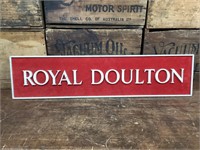 Original Royal Doulton Wooden Shop Display Sign