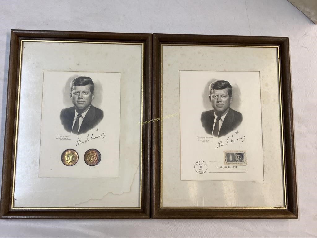 John F. Kennedy First Day Issue Stamps & Pictures