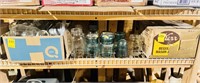 Shelf of Mason Jars and Canisters