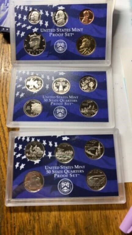 2005 State Quarters & 2000 US Mint Proof Sets