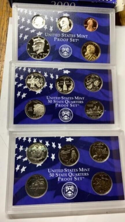 2002 State Quarters & 2000 US Mint Proof Sets