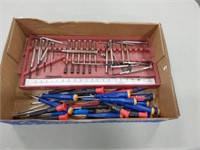 assortment of small screw drivers