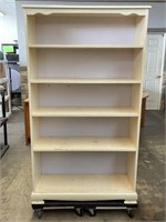 Painted Shelving Unit on Casters