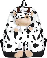 Cow Print Backpack Cartoon Stuffed Animal Plush