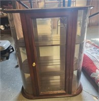 Small wooden display cabinet