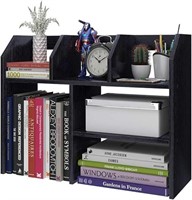 COOGOU Desktop Bookshelf Wood Desk Organizer