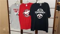 3 size L t shirts