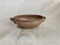 Two Handled Pottery Dish