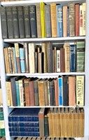 (4) Shelves of books including The Complete Works