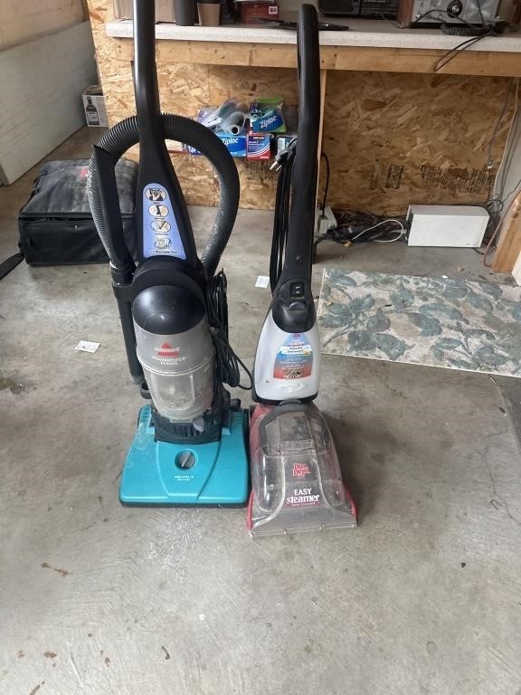 Bissell, vacuum and dirt devil steam clean