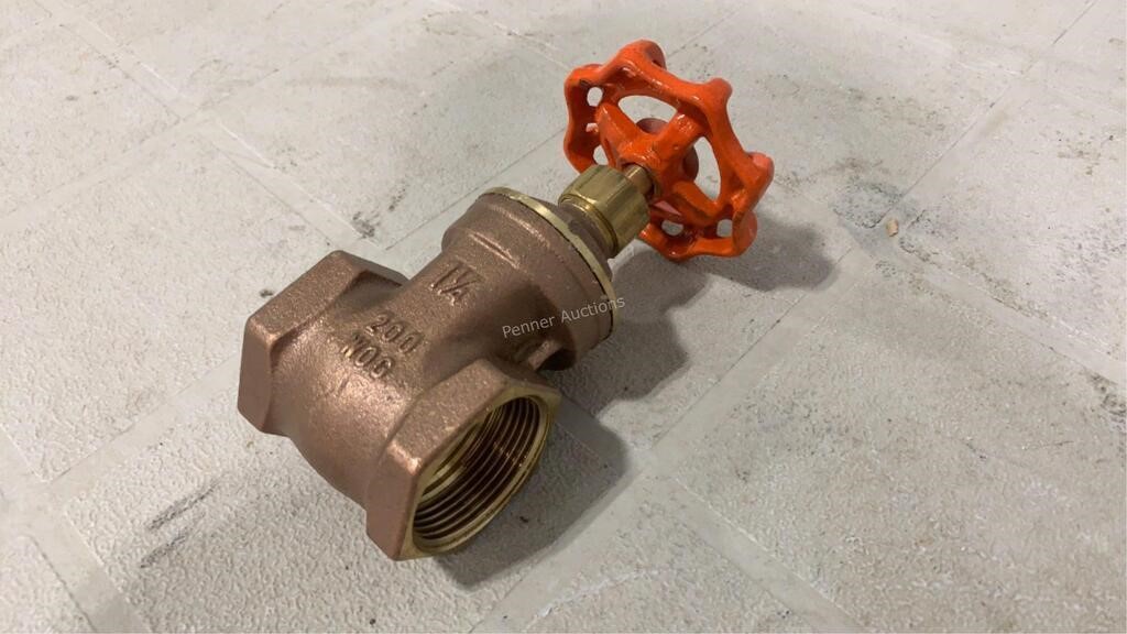 HGV125 Brass Gate Valve (Valve, Gate 1-1/4In)