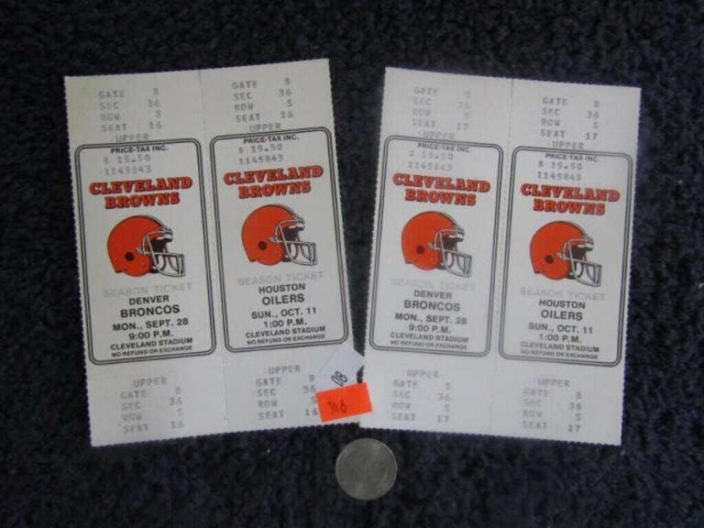 CLEVELAND BROWN FOOTBALL GAME TICKETS