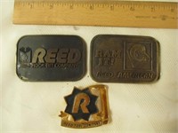3pc Collector Belt Buckles - Reed Tool Co.