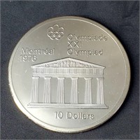 Silver $10 Montreal Olympic (49.5Gm) Coin