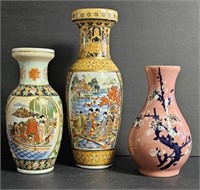 Vintage Asian vases (3)