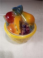 Shawnee Fruit and Basket 4" Sugar Bowl