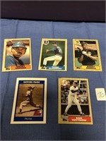 Topps 87 (4) Mattingly plus 3 Line Drive 1991 Paig