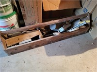 43" Wood Tool Box w/Contents