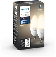 (N) Philips Hue White 5.5W Equivalent 40W B39 Base