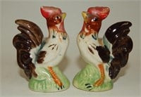 Vintage Hand-Colored Chickens Roosters