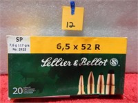 Sellier & Bellot 6.5x52R 117gr SP 20rnds LAST BOX!