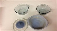 Pyrex and glass bake bowls