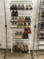 Womens Dress Shoes 8 to 8.5 with Shoe Rack