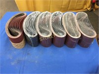 6 Rolls of NEW Sanding Belts - Asst. Grits