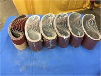 6 Rolls of NEW Sanding Belts - Asst. Grits