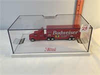 Matchbox Budweiser Tractor Trailor in Plastic Case