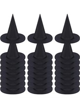 (New) 20 PCS Halloween Black Witch Hats Halloween