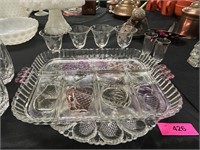 Assorted Cut Glass Serving Pieces