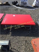 RED HEAVY STEEL ROLLING TABLE