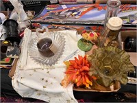 Table Runner, Footed Bowl, Décor