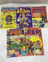Archie Comics No 168, 241, 328, 393,394