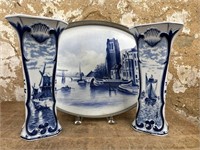 Delft Vases and Platter