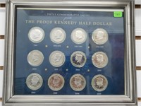 Framed US Comm Proof JFK Half $1 1964-2007