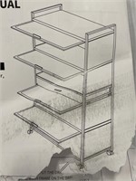 5 tier rolling cupboard