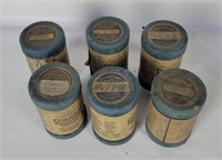6 Antique Columbia Record Cylinders