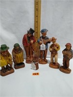 Lot of Sirocco Composition Carved Figures &