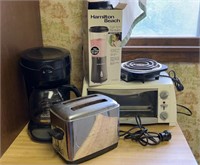 Toaster,Sunbeam Coffee Maker,Blender, Toaster Oven