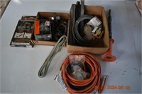 flat of small clamps, hammer nailer & misc wire.