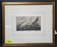 YACHTING IN SYDNEY HARBOR PRINT