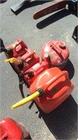 GROUP OF 5 GAS CANS
