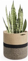 TIMEYARD Sturdy Jute Rope Plant Basket Modern