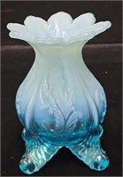 Dugan/Northwood Blue Opalescent Vase