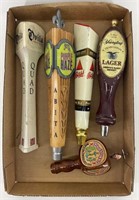 Tray Lot of Collectible Beer Taps