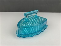 Cool antique blue glass sad iron