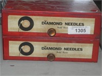 Vintage Diamond Needles Case w/Needles