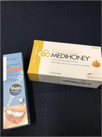 Medihoney wound dressing and toothpaste pen